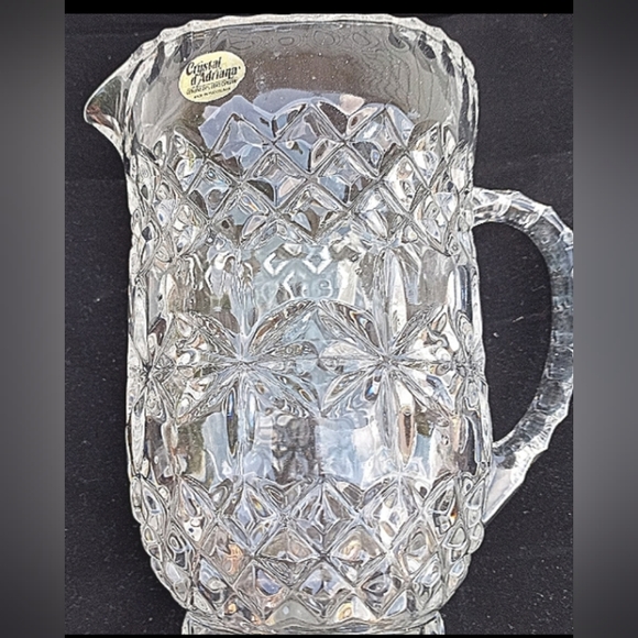 Genuine Crystal D'Adriana 24% Lead Crystal Pitcher Made in Yugoslavia! - Picture 7 of 8